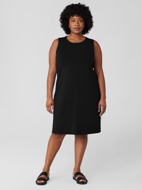 Eileen Fisher Dresses & Skirts - NWT Eileen Fisher Pima Cotton Stretch Jersey Tank Dress w/ Pockets Dress Size 2X